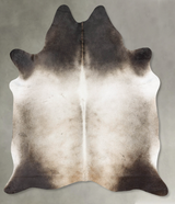 Grey with Beige X-Large Brazilian Cowhide Rug 7'5"H x 6'3"W #B29871 by Hudson Hides