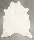 Ivory with Beige XX-Large Brazilian Cowhide Rug 8'3"H x 7'4"W #B29873 by Hudson Hides