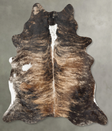 Dark Brindle XX-Large Brazilian Cowhide Rug 7'8"H x 6'7"W #B29874 by Hudson Hides