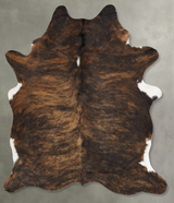 Dark Brindle X-Large Brazilian Cowhide Rug 7'3"H x 5'10"W #B29876 by Hudson Hides
