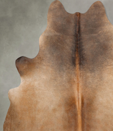 Light Caramel X-Large Brazilian Cowhide Rug 7'0"H x 6'3"W #B29877 by Hudson Hides