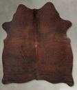 Dark Brindle Large Brazilian Cowhide Rug 6'6"H x 5'4"W #B29880 by Hudson Hides