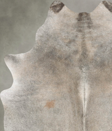 Grey with Beige Large Brazilian Cowhide Rug 6'10"H x 5'6"W #B29882 by Hudson Hides