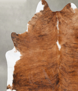 Medium Brindle X-Large Brazilian Cowhide Rug 7'3"H x 6'0"W #B29889 by Hudson Hides