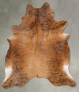 Medium Brindle XX-Large Brazilian Cowhide Rug 7'7"H x 6'8"W #B29890 by Hudson Hides
