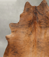 Medium Brindle XX-Large Brazilian Cowhide Rug 7'7"H x 6'8"W #B29890 by Hudson Hides