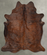 Dark Brindle X-Large Brazilian Cowhide Rug 7'6"H x 5'10"W #B29896 by Hudson Hides