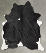 Black and White XX-Large Brazilian Cowhide Rug 7'11"H x 6'7"W #B29897 by Hudson Hides