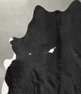 Black and White XX-Large Brazilian Cowhide Rug 7'11"H x 6'7"W #B29897 by Hudson Hides
