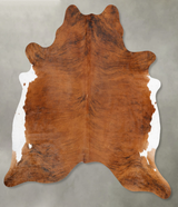 Medium Brindle XX-Large Brazilian Cowhide Rug 8'2"H x 6'10"W #B29899 by Hudson Hides