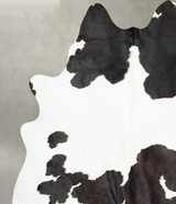 Black and White XX-Large Brazilian Cowhide Rug 8'3"H x 7'2"W #B29905 by Hudson Hides