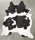 Black and White X-Large Brazilian Cowhide Rug 7'8"H x 6'4"W #B29908 by Hudson Hides