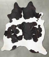 Black and White X-Large Brazilian Cowhide Rug 7'8"H x 6'4"W #B29908 by Hudson Hides