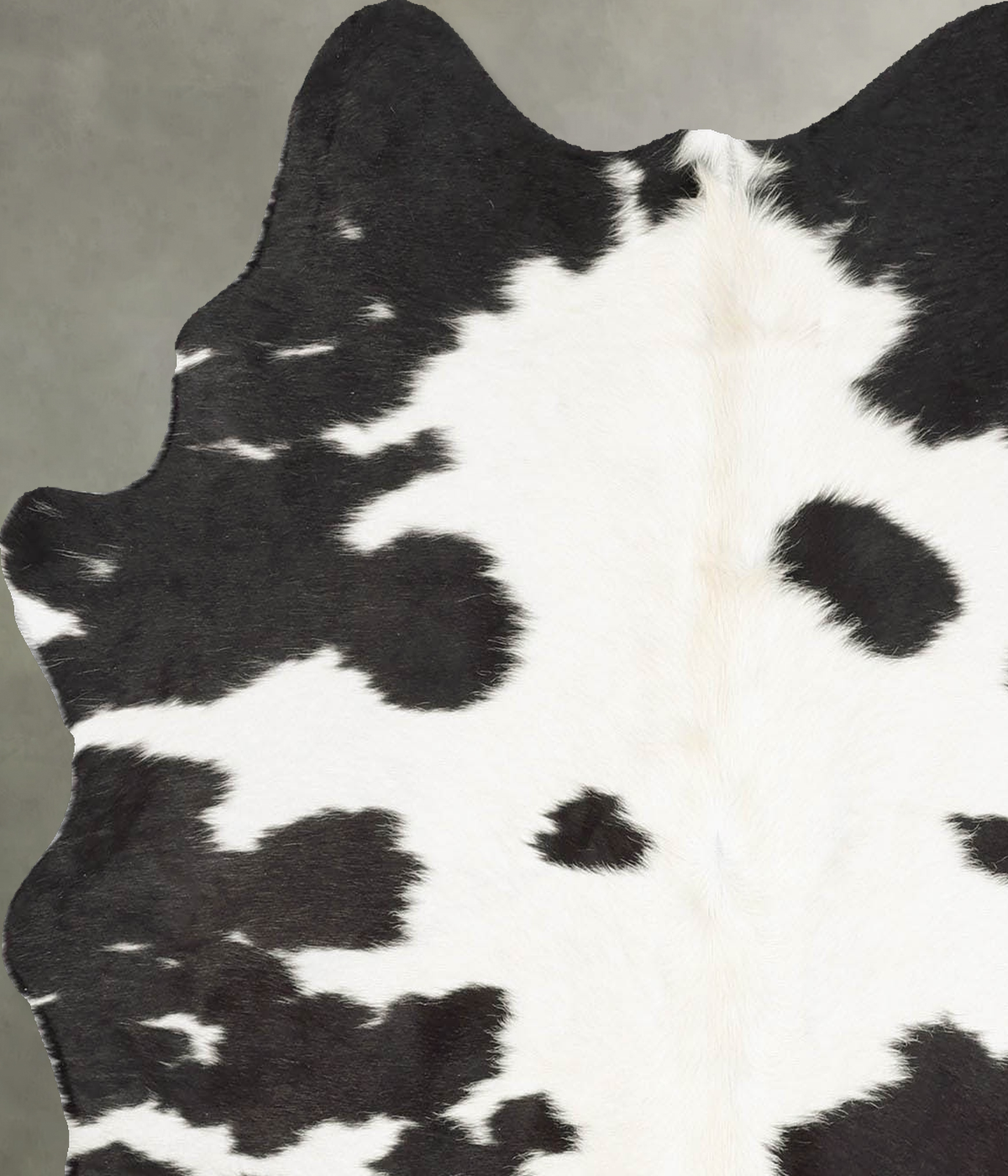 Black and White Medium Brazilian Cowhide Rug 4'11"H x 4'6"W #B29911 by Hudson Hides