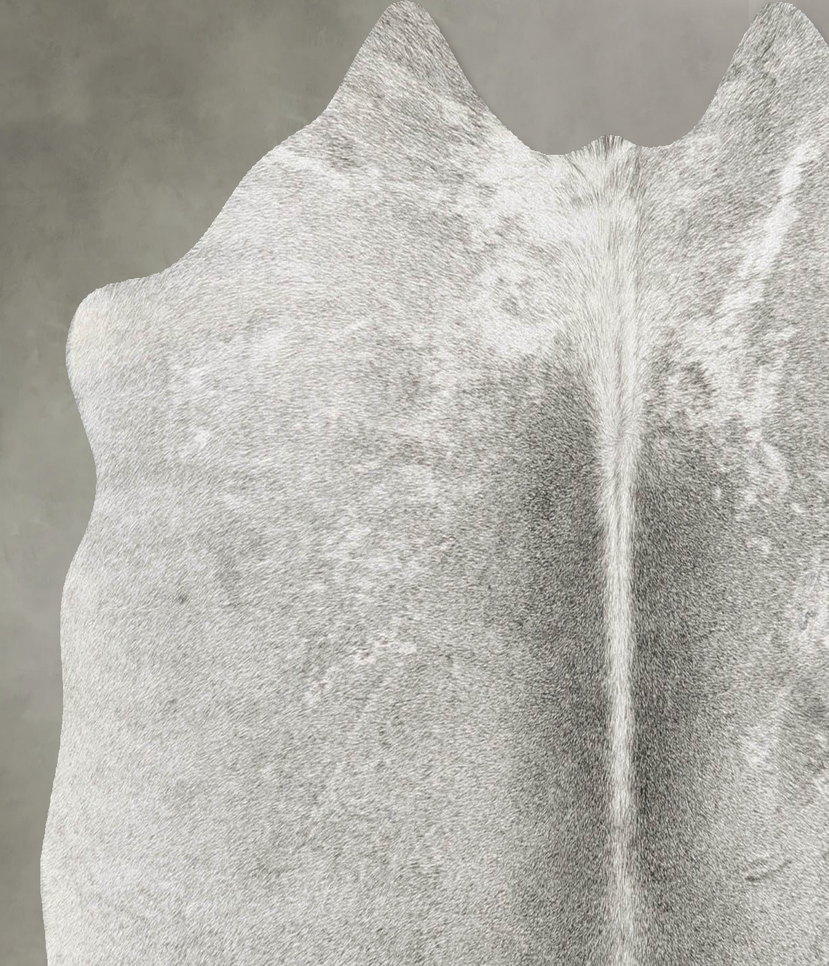Medium Grey Medium Brazilian Cowhide Rug 4'5"H x 4'10"W #B29912 by Hudson Hides