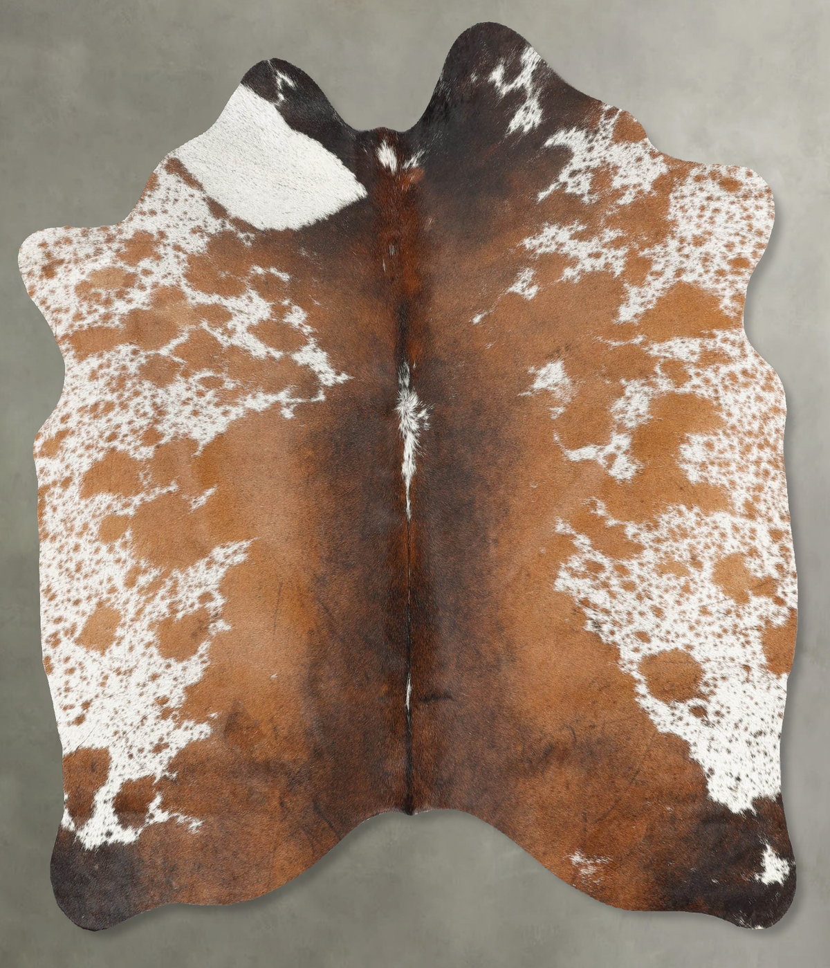 Salt and Pepper Brown Cowhide Rug #B29914