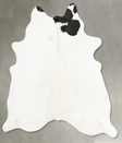 Black and White X-Large Brazilian Cowhide Rug 7'4"H x 6'2"W #B29916 by Hudson Hides