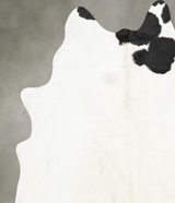 Black and White X-Large Brazilian Cowhide Rug 7'4"H x 6'2"W #B29916 by Hudson Hides