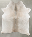 Grey with Beige Large Brazilian Cowhide Rug 6'3"H x 5'1"W #B29919 by Hudson Hides