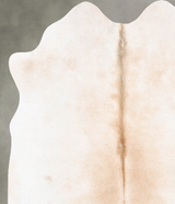 Ivory with Beige Medium Brazilian Cowhide Rug 5'9"H x 5'1"W #B29920 by Hudson Hides