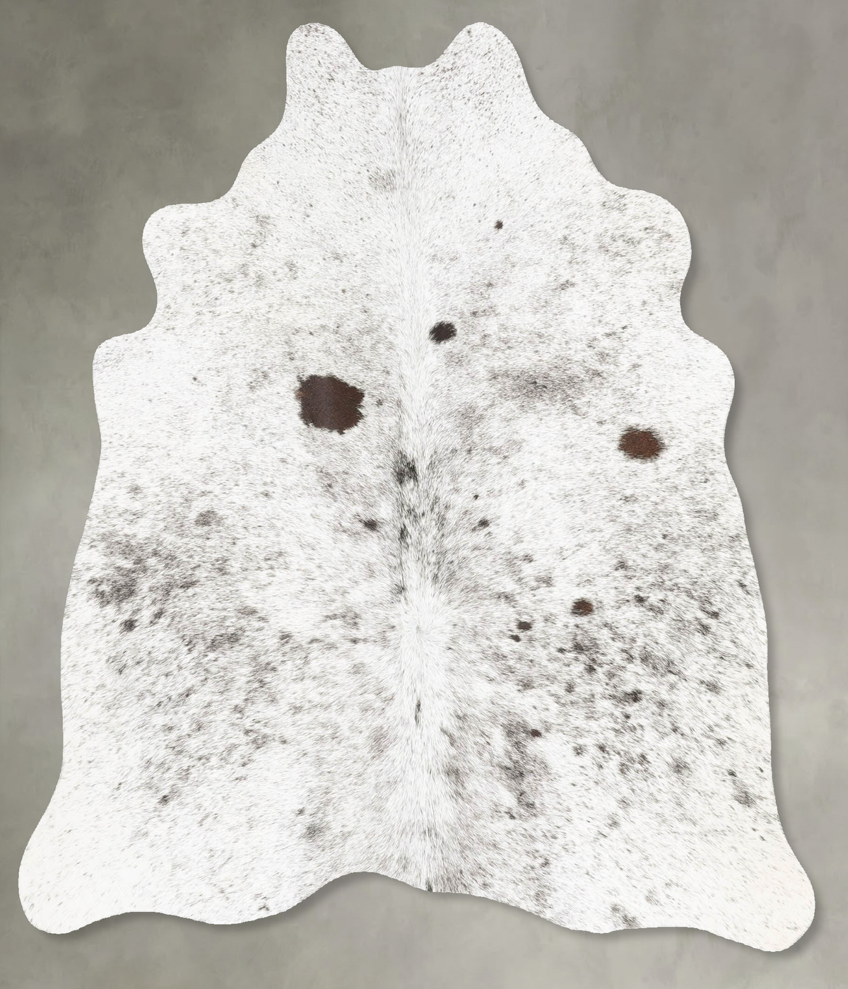Salt and Pepper Black Cowhide Rug #B29928