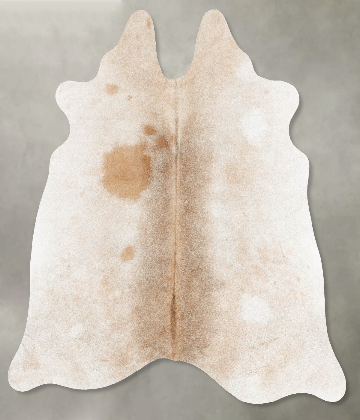 Grey with Beige Cowhide Rug #B29932