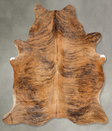 Medium Brindle X-Large Brazilian Cowhide Rug 7'2"H x 5'8"W #B29936 by Hudson Hides