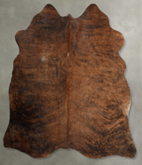 Medium Brindle Large Brazilian Cowhide Rug 5'10"H x 5'9"W #B29940 by Hudson Hides