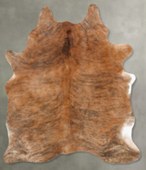 Medium Brindle Large Brazilian Cowhide Rug 6'5"H x 5'1"W #B29942 by Hudson Hides