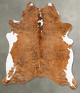 Medium Brindle X-Large Brazilian Cowhide Rug 7'0"H x 6'1"W #B29947 by Hudson Hides