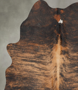 Dark Brindle Large Brazilian Cowhide Rug 6'4"H x 5'1"W #B29950 by Hudson Hides