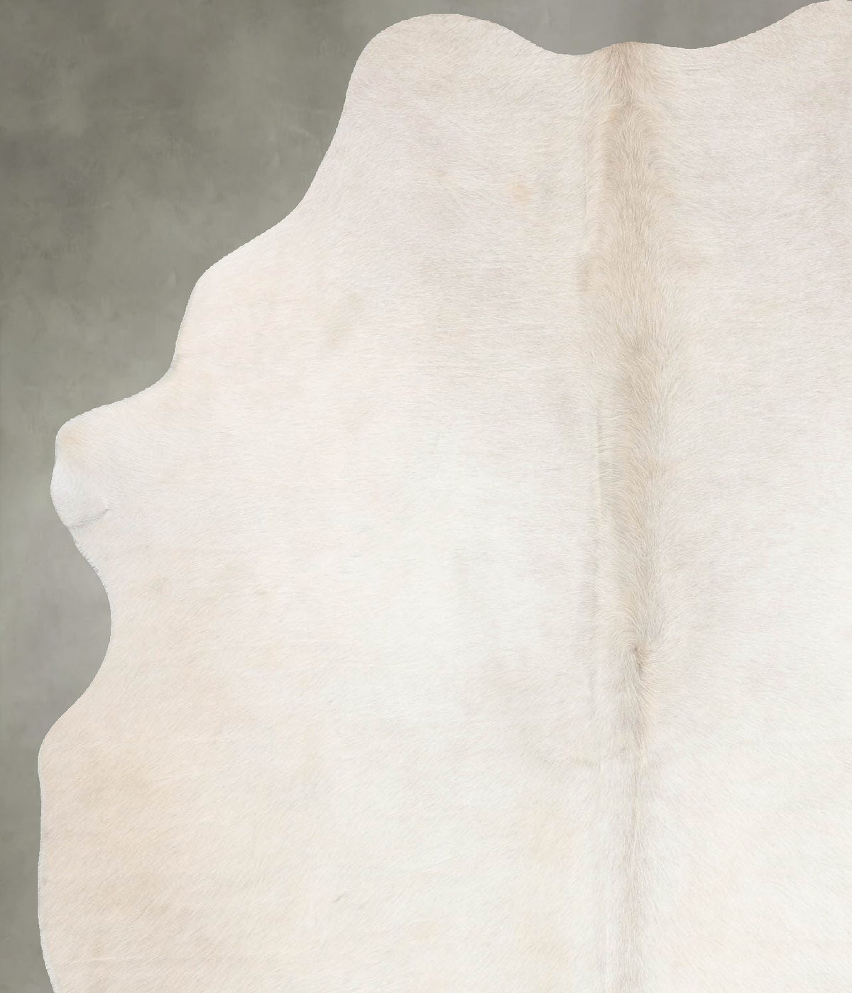 Solid White Cowhide Rug #B29952