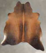 Warm Caramel Large Brazilian Cowhide Rug 6'1"H x 5'8"W #B29956 by Hudson Hides
