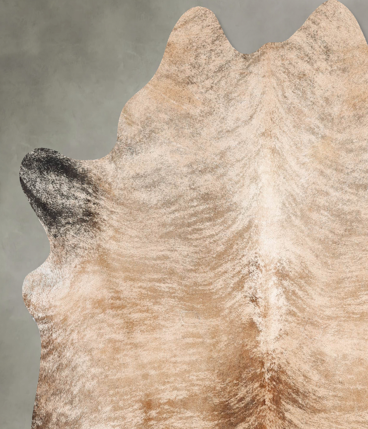 Light Brindle X-Large Brazilian Cowhide Rug 6'10"H x 6'8"W #B29963 by Hudson Hides