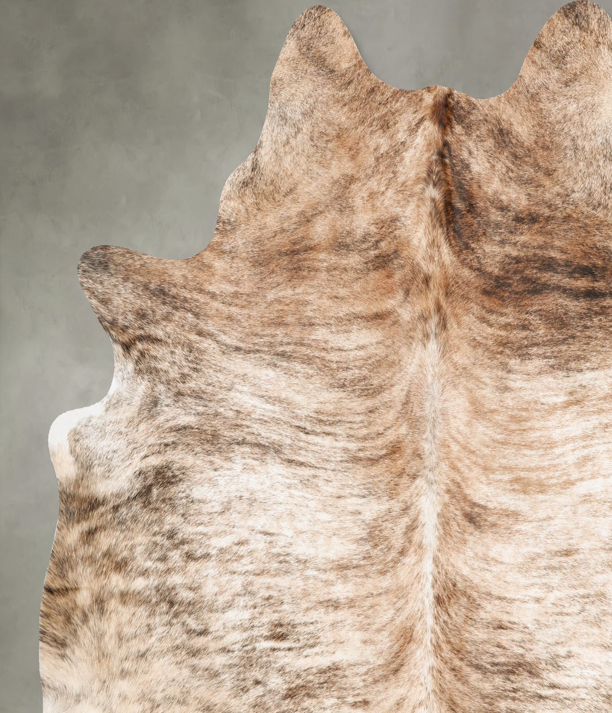 Light Brindle XX-Large Brazilian Cowhide Rug 8'1"H x 7'2"W #B29966 by Hudson Hides