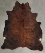 Dark Brindle Large Brazilian Cowhide Rug 6'2"H x 5'5"W #B29971 by Hudson Hides