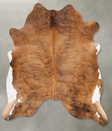 Medium Brindle X-Large Brazilian Cowhide Rug 6'8"H x 6'5"W #B29974 by Hudson Hides