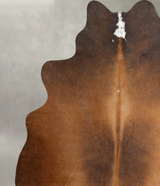 Warm Caramel Large Brazilian Cowhide Rug 6'5"H x 5'5"W #B29975 by Hudson Hides