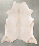 Champagne X-Large Brazilian Cowhide Rug 7'1"H x 6'7"W #B29978 by Hudson Hides
