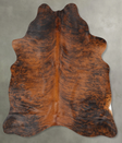 Dark Brindle Large Brazilian Cowhide Rug 6'11"H x 5'7"W #B29980 by Hudson Hides