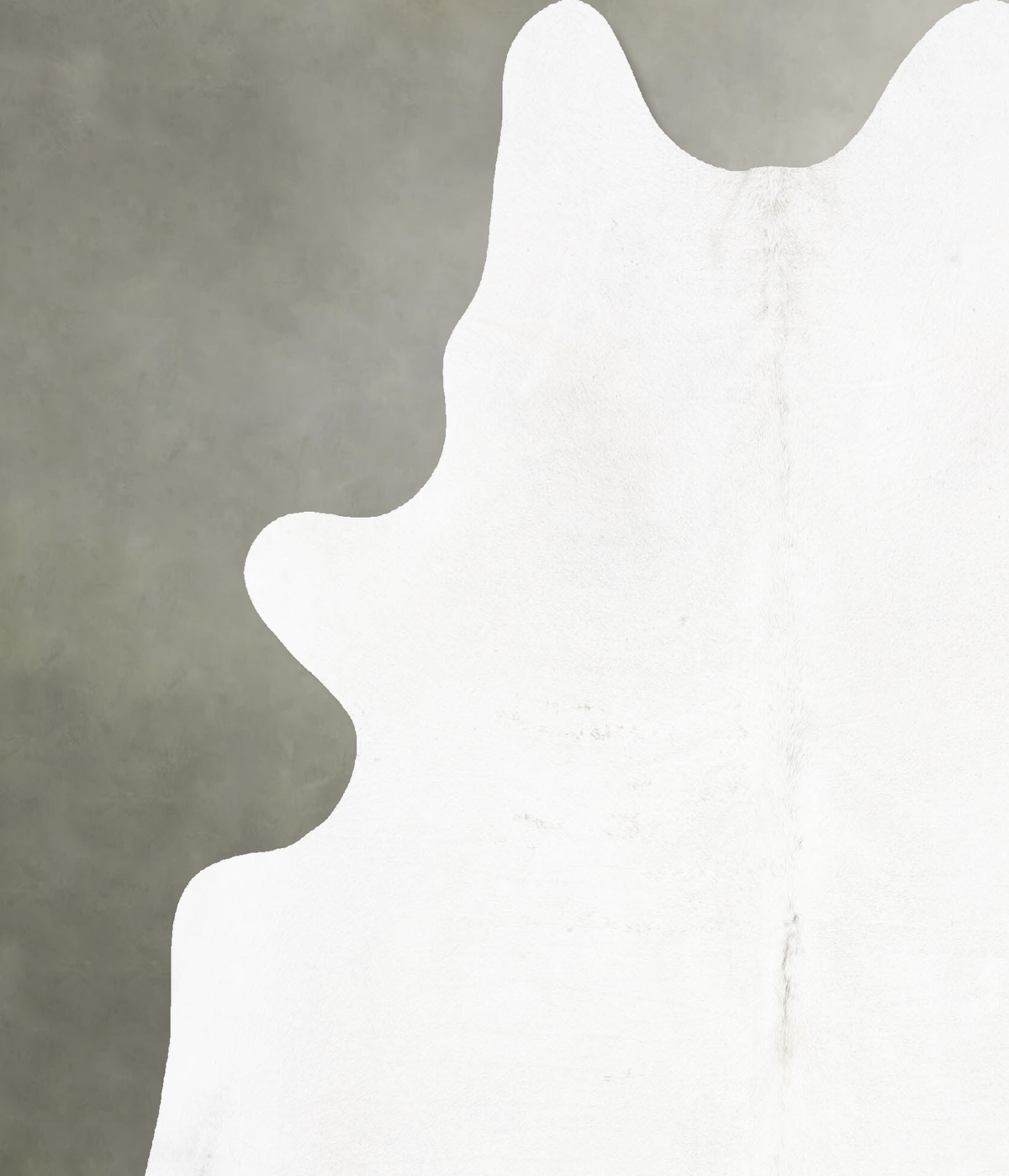 Solid White X-Large Brazilian Cowhide Rug 7'6"H x 6'7"W #B29981 by Hudson Hides