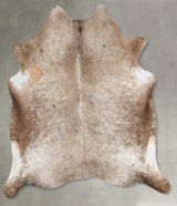 Taupe X-Large Brazilian Cowhide Rug 6'6"H x 6'2"W #B29982 by Hudson Hides