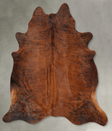 Medium Brindle X-Large Brazilian Cowhide Rug 7'1"H x 6'5"W #B29983 by Hudson Hides
