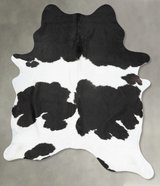 Black and White X-Large Brazilian Cowhide Rug 7'11"H x 6'1"W #B29986 by Hudson Hides