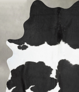 Black and White X-Large Brazilian Cowhide Rug 7'11"H x 6'1"W #B29986 by Hudson Hides