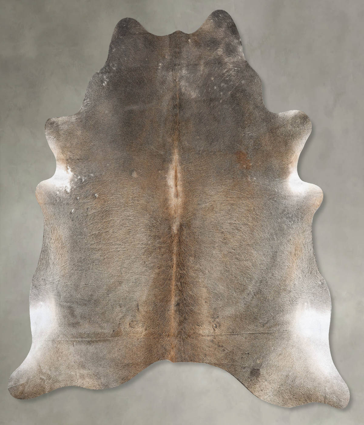 Grey with Beige Cowhide Rug #B29987