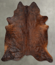 Medium Brindle XX-Large Brazilian Cowhide Rug 8'0"H x 7'1"W #B29989 by Hudson Hides