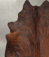 Medium Brindle XX-Large Brazilian Cowhide Rug 8'0"H x 7'1"W #B29989 by Hudson Hides