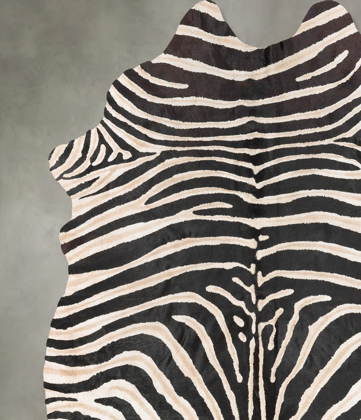 Zebra X-Large Brazilian Cowhide Rug 7'6"H x 6'1"W #B29994 by Hudson Hides