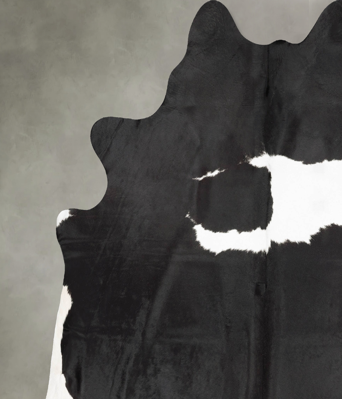Black and White XX-Large Brazilian Cowhide Rug 8'6"H x 7'7"W #B30001 by Hudson Hides